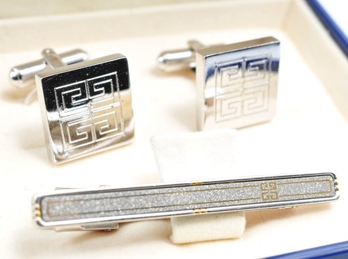 Givenchy cufflinks tie clip - cufflinks,