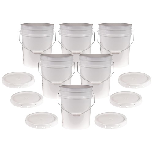 Gallon bucket lid 6 - bucket, w/
