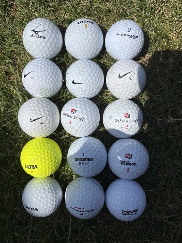 Mixed branded golf balls - mixed,