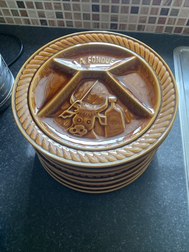 Vintage french set amber - set,