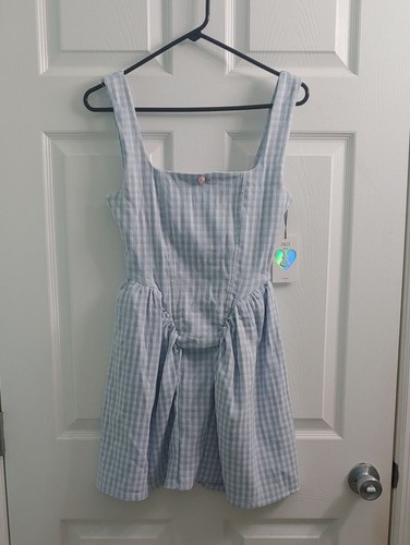 Iris blue gingham dress nwt - iris,