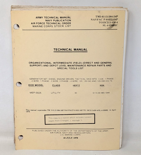 Vintage 1979 army technical - vintage,