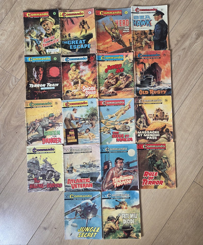 Commando war comic job lot - commando,