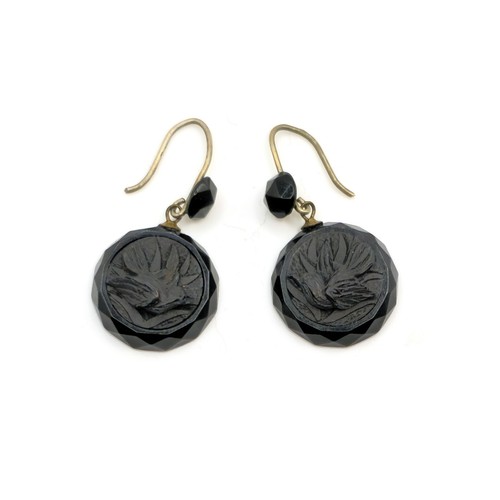 Whitby jet earrings - whitby,