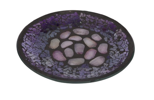 Decorative mosaic glass candle - decorative,