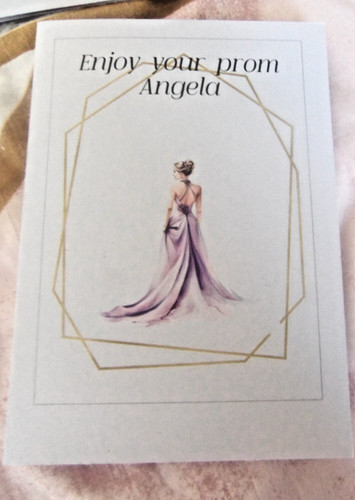 Personalised prom card - prom,