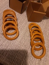 Wooden Curtain Rings, Pack Of 12, Oak , Dia.35mm