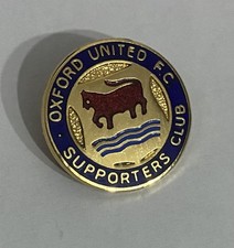 OLD OXFORD UNITED Football Club FC Enamel Badge RARE SUPPORTERS CLUB UTD PIN. 1