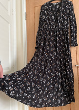 Fat Face Black Floral Print