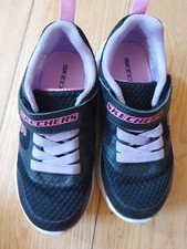 Skechers Kids Microspec Max Racer Gal Runners Black Size UK 9.5