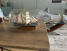 Vintage Glass Ship In A Bottle