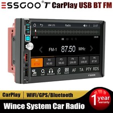 7" Double 2 Din Car Stereo USB Apple Carplay Android Auto Play FM Radio SWC DSP