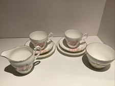 Vintage royal stuart Fine bone china Floral Afternoon Tea Set
