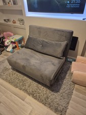 Habitat Roma Single Fabric Chairbed – Grey Sofa Bed, Excellent Condition