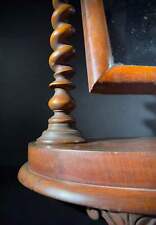 Large Victorian Mahogany Antique Dressing Table Mirror | Adjustable Freestanding