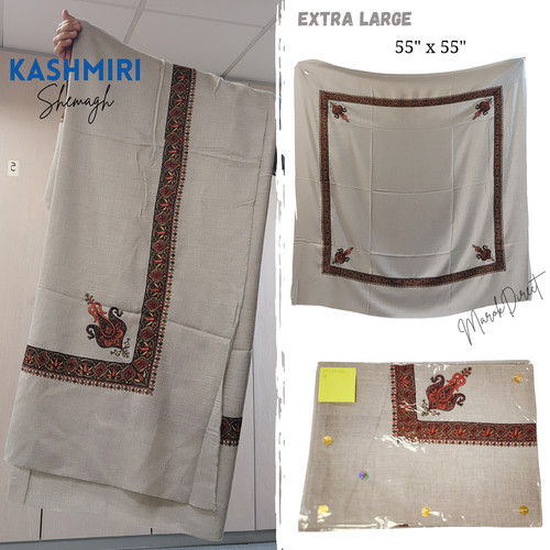 Kashmiri wool shawl - kashmiri,