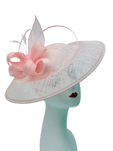 Sinamay headband round - sinamay,