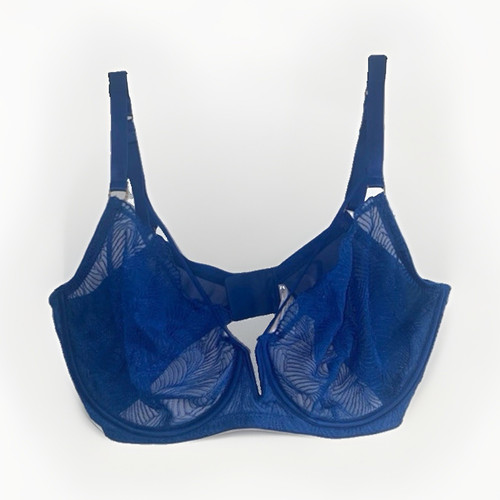 Primark blue floral lace sheer - floral,