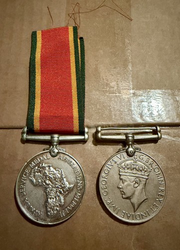 Ww2 south africa service medal - ww2,