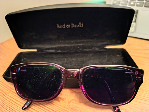 Red dead glasses and - red, or