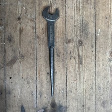 VTG SNAIL BRAND 9/16”W -5/8”BS Steel Erectors Podger Bar ( Rat Tail)