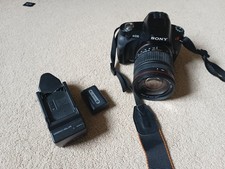 Sony Alpha A230 DSLR Camera - Sigma Zoom 18-200mm, 10.2MP + Charger & Battery