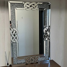 Rectangle Silver Mirrors Shiny
