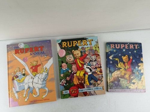 Old vintage rupert annuals - old,