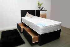 ALL SIZES BLACK DIVAN BED WITH