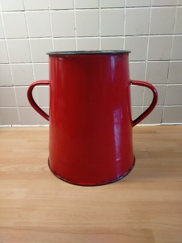 Vintage enamel milk churn - vintage,