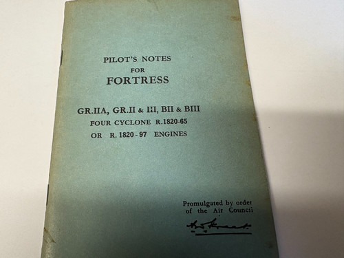 Pilots notes for - notes, fortress