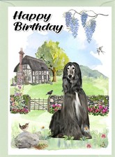 Afghan Hound Dog (4"x 6")