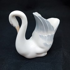 ZAPHIR PORCELAIN SWAN VASE COLLECTABLE DECORATIVE