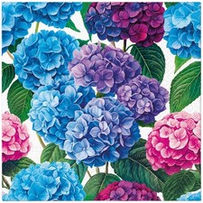 20 Napkins Hydrangea Bloom