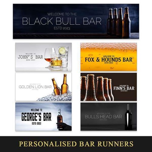 Personalised any text beer - beer, mat