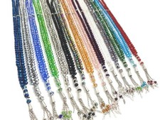Supreme Quality Beautiful Crystal 101 Prayer Beads -Tasbeeh Tasbi (30cm)