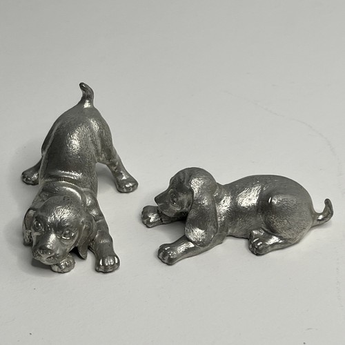 Pewter cast dog puppy - pewter,