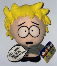 South Park 2001 Pull String Shaking Tweek Tweak Plush Doll With Tags NOT WORKING