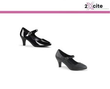 Pleaser Low Block Heel Court