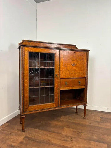 Vintage oak bureau - vintage,