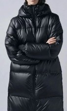 Zara Water Repellent Puffer Coat Zw Collection Black Size Ref 5320/043