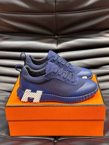 Hermès bouncing sneakers navy - hermès,