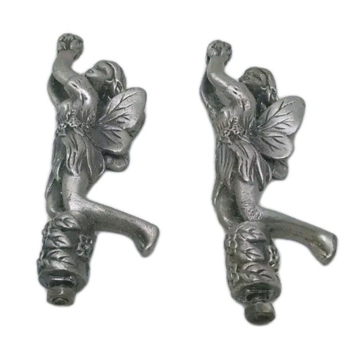 Pair pewter metal - of, fairies
