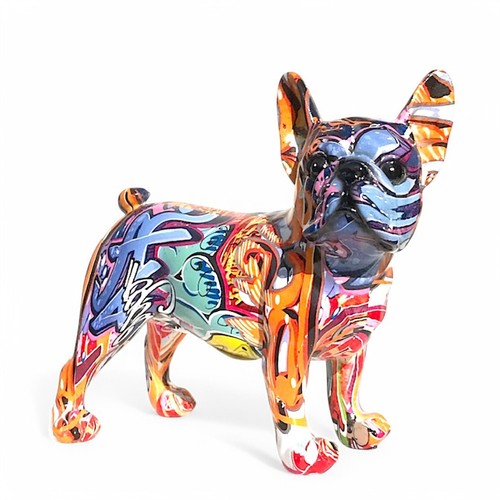 Graffiti art french bulldog - graffiti,