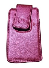 Genuine Motorola Pink Leather Fashion Pouch (No Strap) V3 RAZR V3i - Grade B