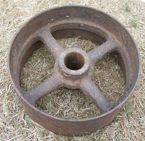 Cast iron flat belt pulley - flat,