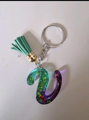 Handmade resin initial v - ,