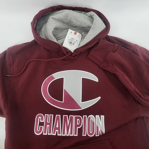 Champion burgundy hoodie - burgundy,