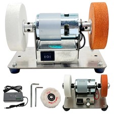 Electric Double Grinder Machine Artifact Table Polishing Grinding Stone Wheel
