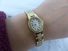 Pretty Vintage Sekonda Gold Tone Ladies Watch 17 Jewel USSR Mechanical Wind